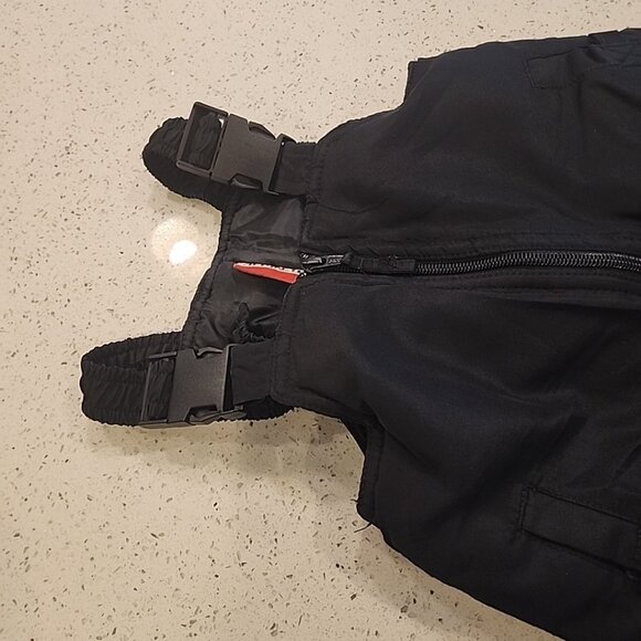 Toddlers Unisex Alpine Tex Snow Bibs Size 4 Black Zipper Winter - Picture 2 of 6